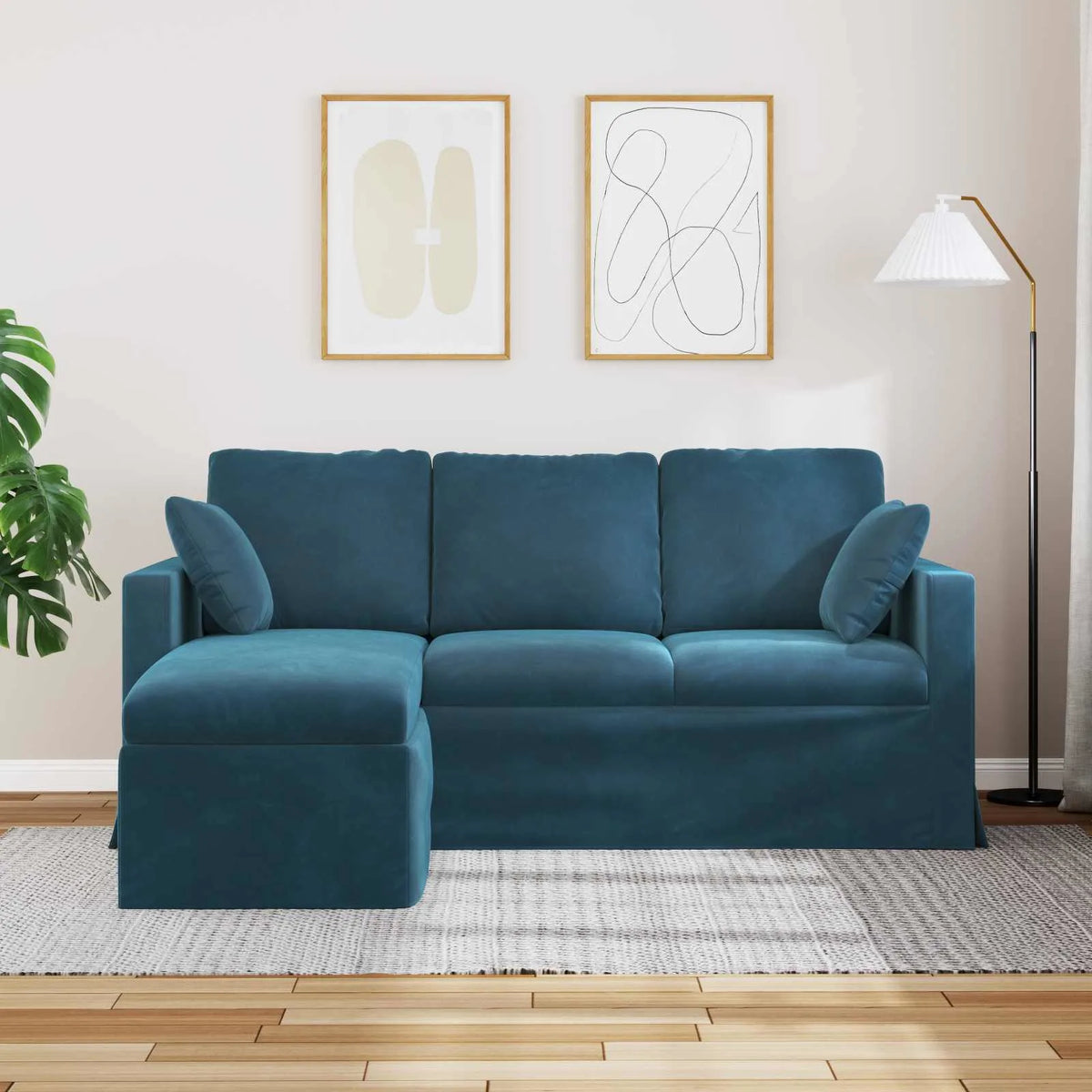 Sofa aus Samt 178 × 134 × 80 cm
