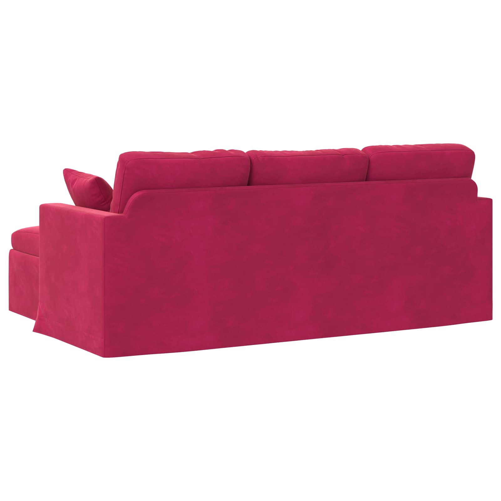 Sofa Weinrot 198 x 134 x 80 cm Samt