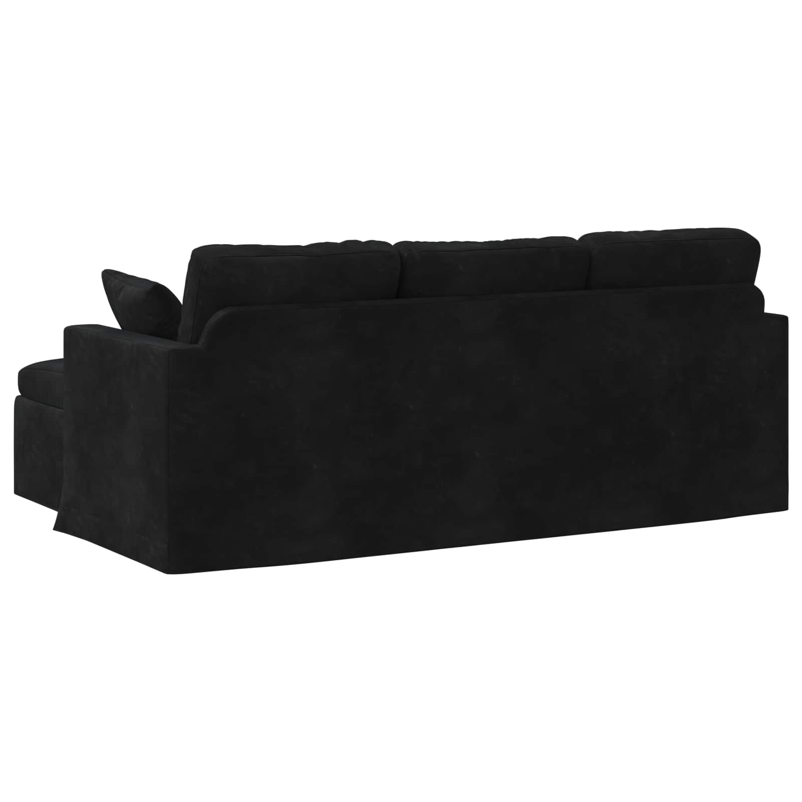 Sofa Schwarz 198 x 134 x 80 cm Samt