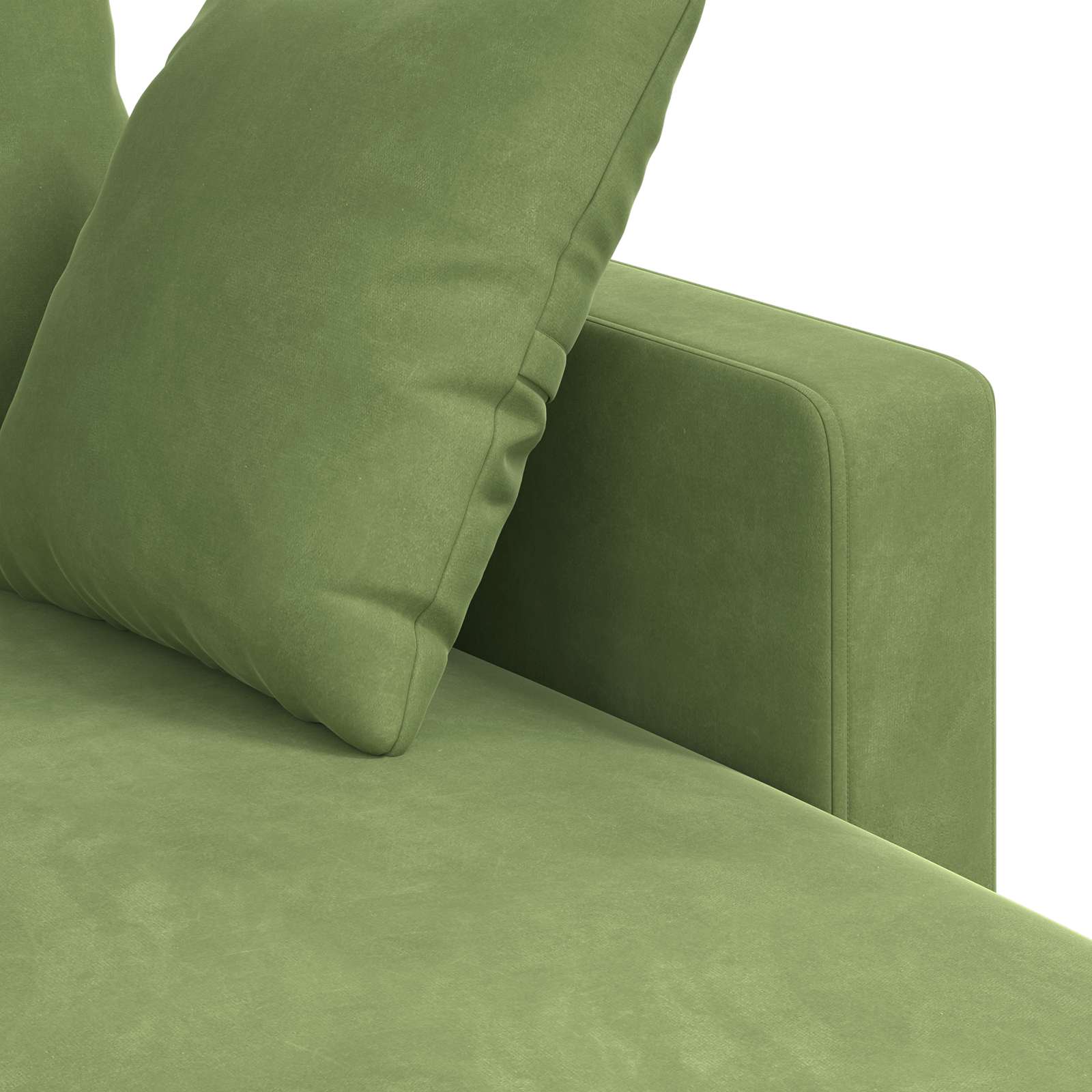 Sofa Hellgrün 228 x 134 x 80 cm Samt