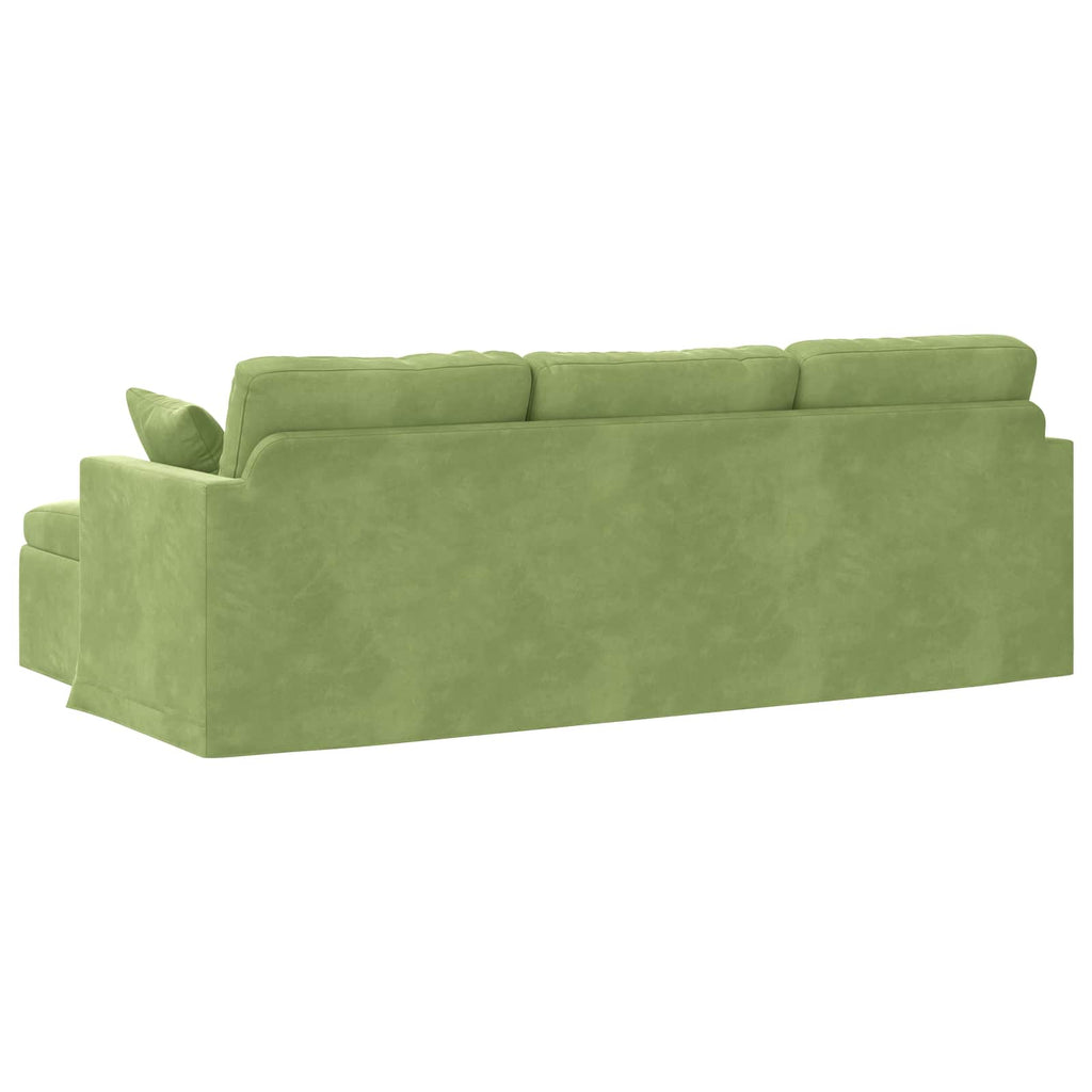 Sofa Hellgrün 228 x 134 x 80 cm Samt