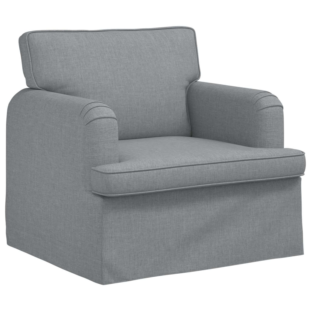 Sofa Hellgrau 84 x 80 x 85 cm Stoff