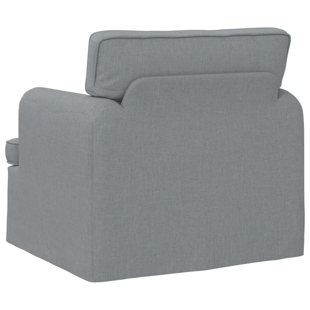 Sofa Hellgrau 84 x 80 x 85 cm Stoff