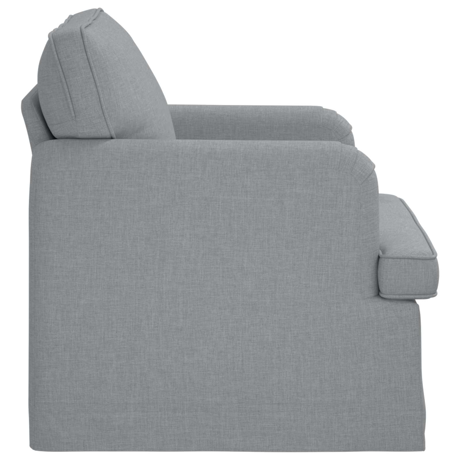 Sofa Hellgrau 84 x 80 x 85 cm Stoff