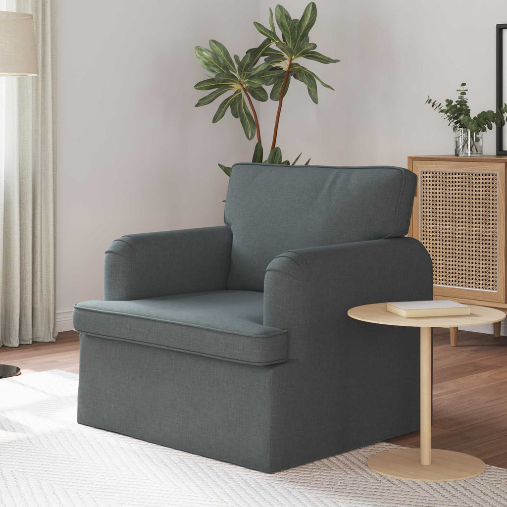 Sofa Dunkelgrau 84 x 80 x 85 cm Stoff