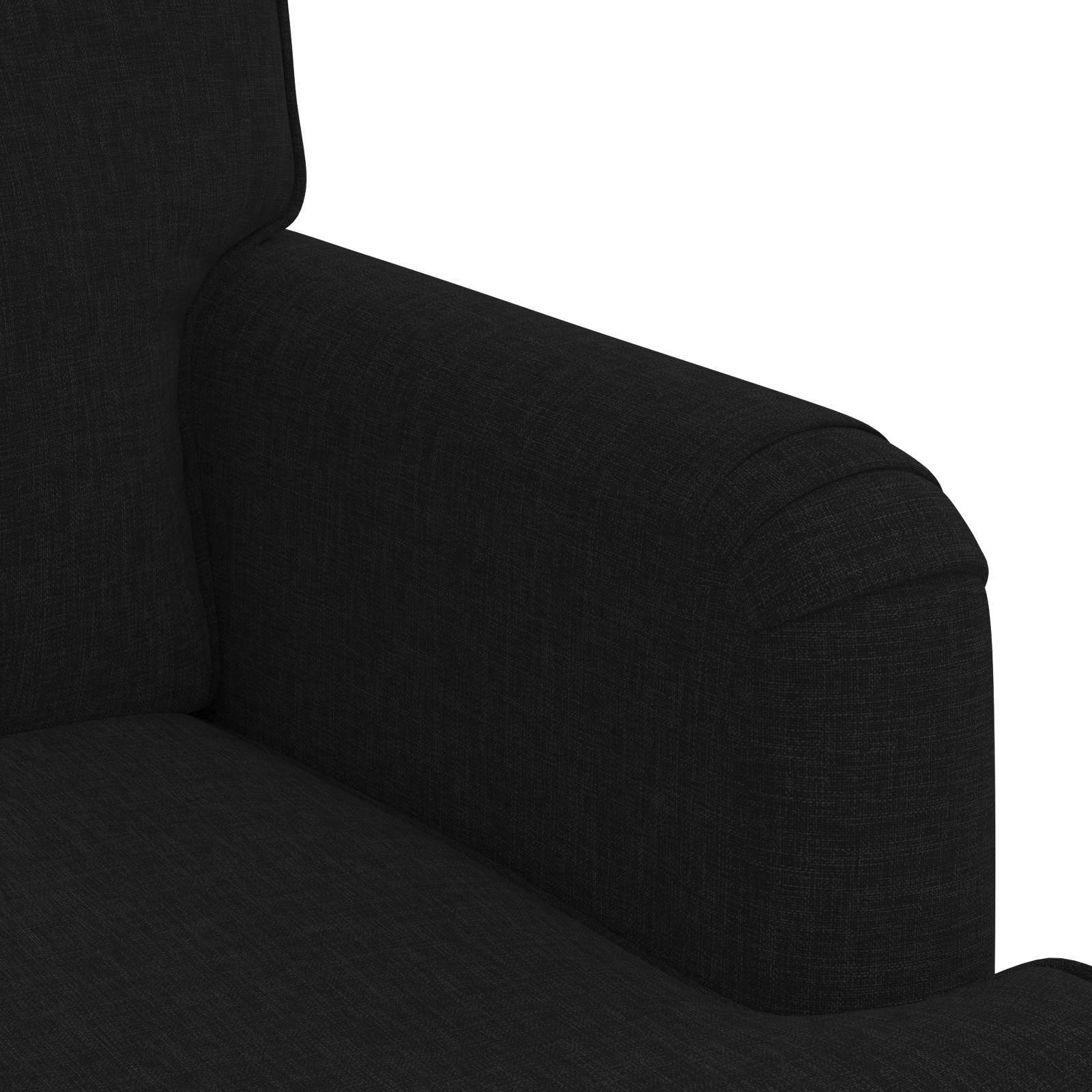 Sofa Schwarz 84 x 80 x 85 cm Stoff