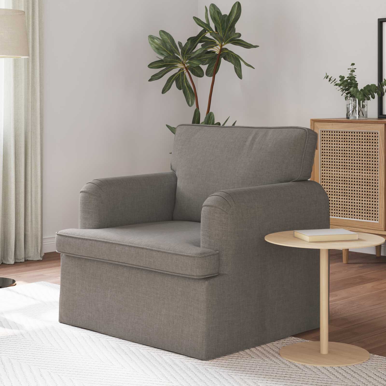 Sofa Taupe 84 x 80 x 85 cm Stoff