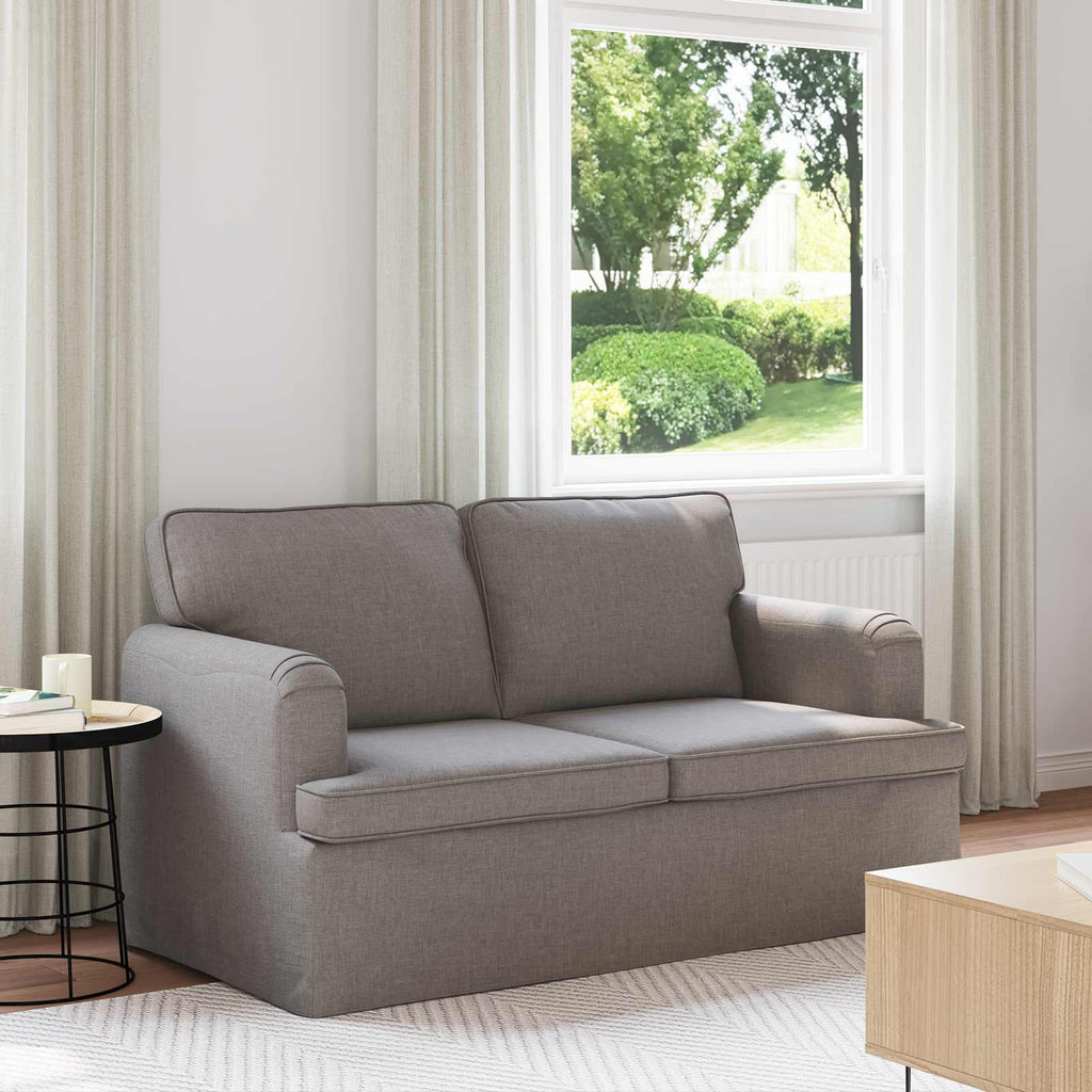 Sofa Taupe 144 x 80 x 85 cm Stoff