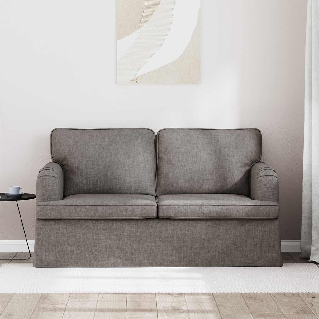 Sofa Taupe 144 x 80 x 85 cm Stoff