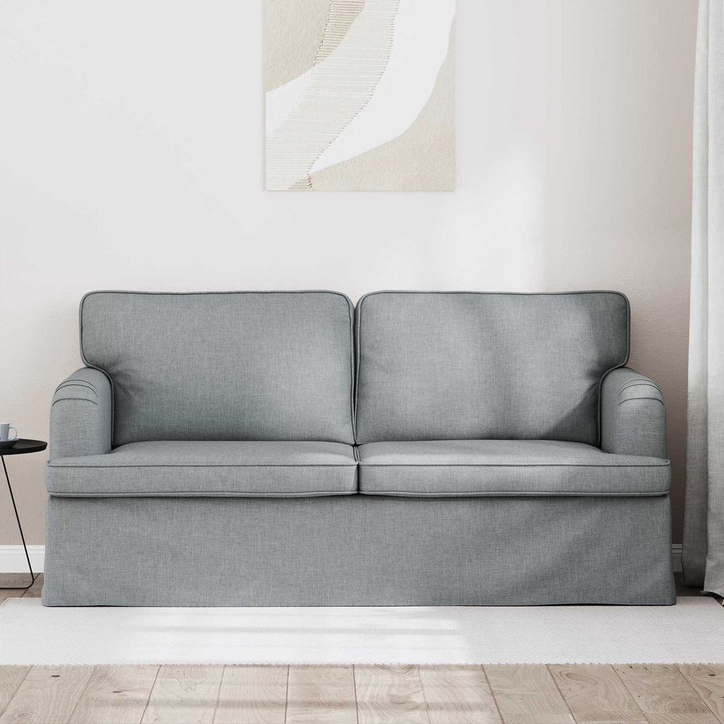 Sofa Hellgrau 162 x 80 x 85 cm Stoff