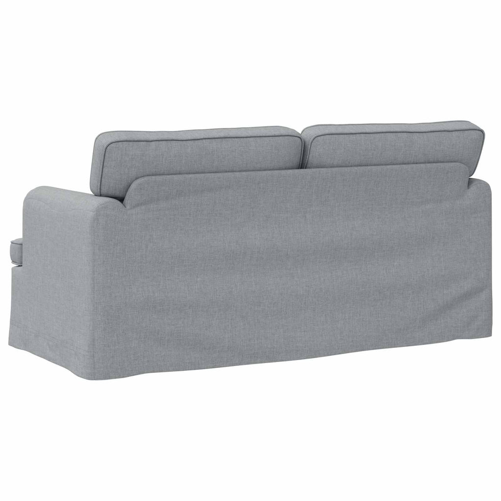 Sofa Hellgrau 162 x 80 x 85 cm Stoff
