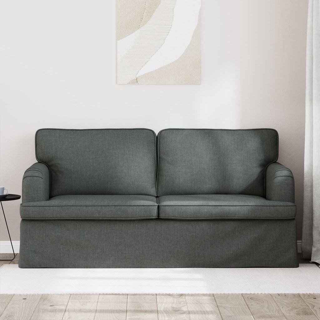 Sofa Dunkelgrau 162 x 80 x 85 cm Stoff