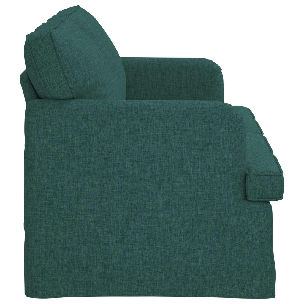 Sofa Dunkelgrün 162 x 80 x 85 cm Stoff