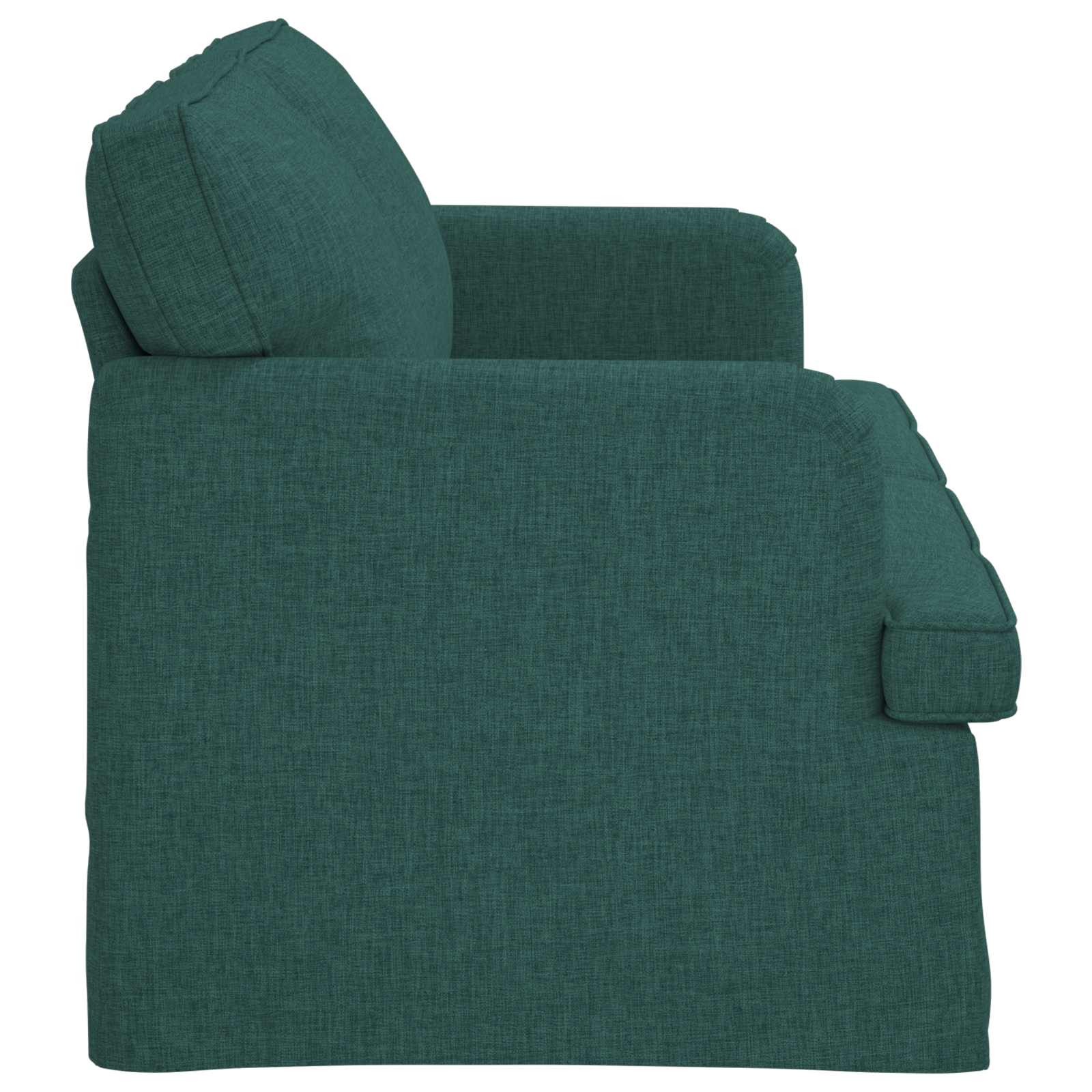 Sofa Dunkelgrün 162 x 80 x 85 cm Stoff