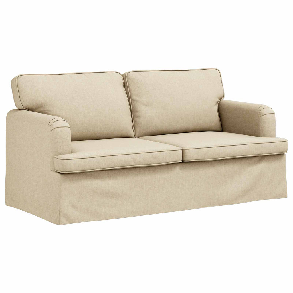 Sofa Creme 162 x 80 x 85 cm Stoff