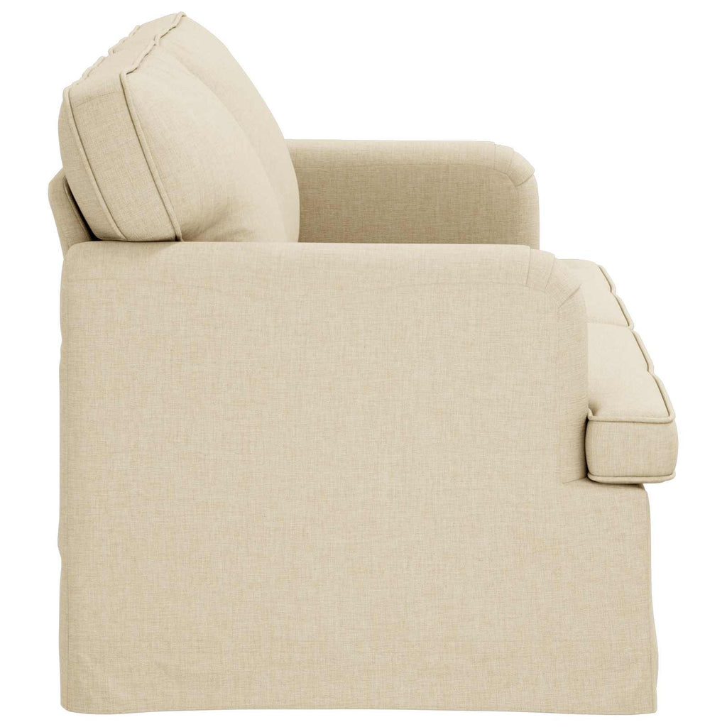 Sofa Creme 162 x 80 x 85 cm Stoff