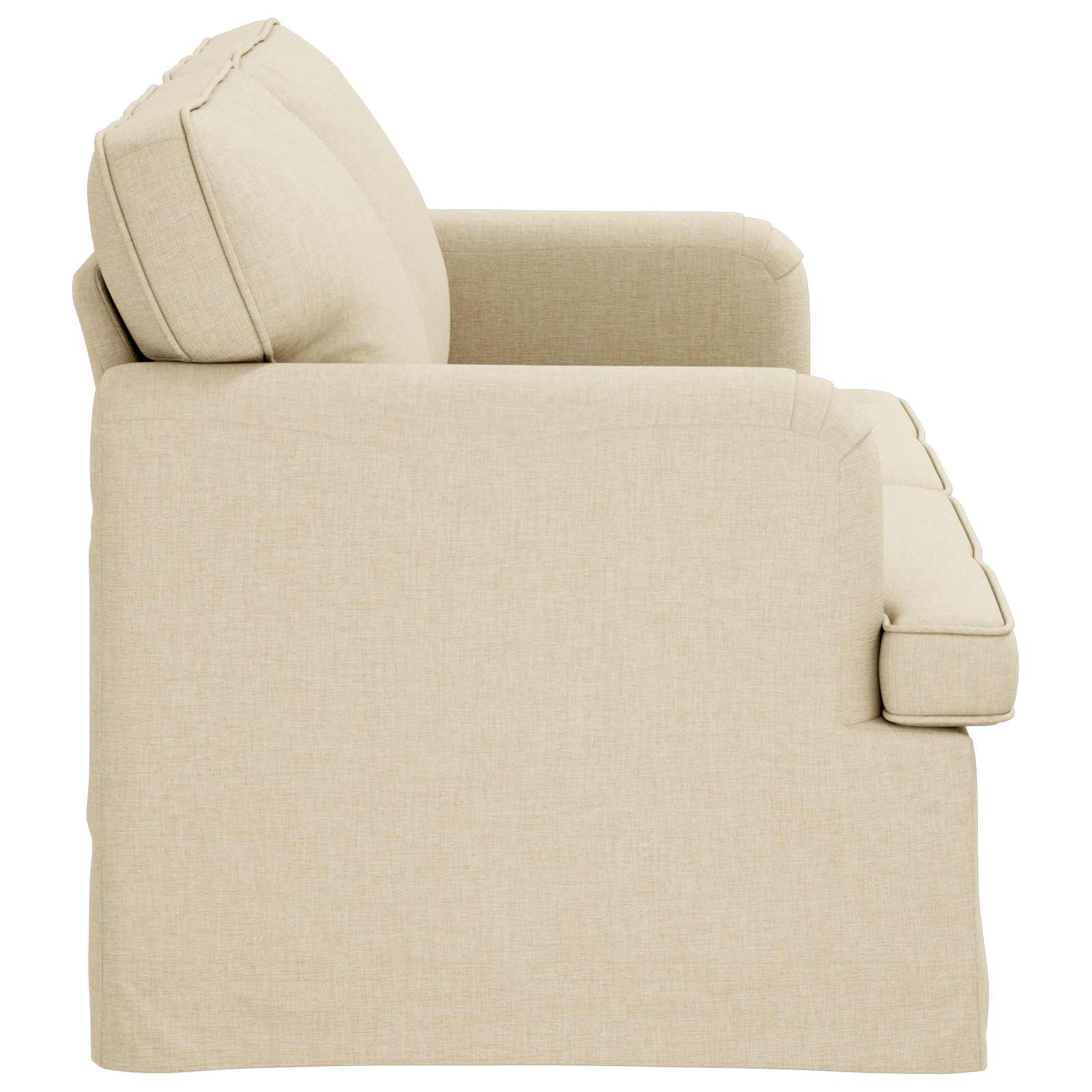 Sofa Creme 162 x 80 x 85 cm Stoff