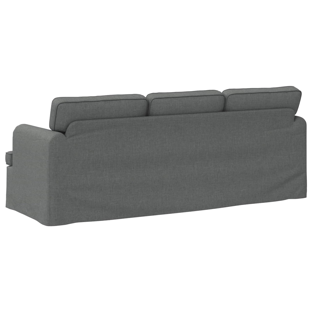 Sofa Dunkelgrau 201 x 80 x 85 cm Stoff