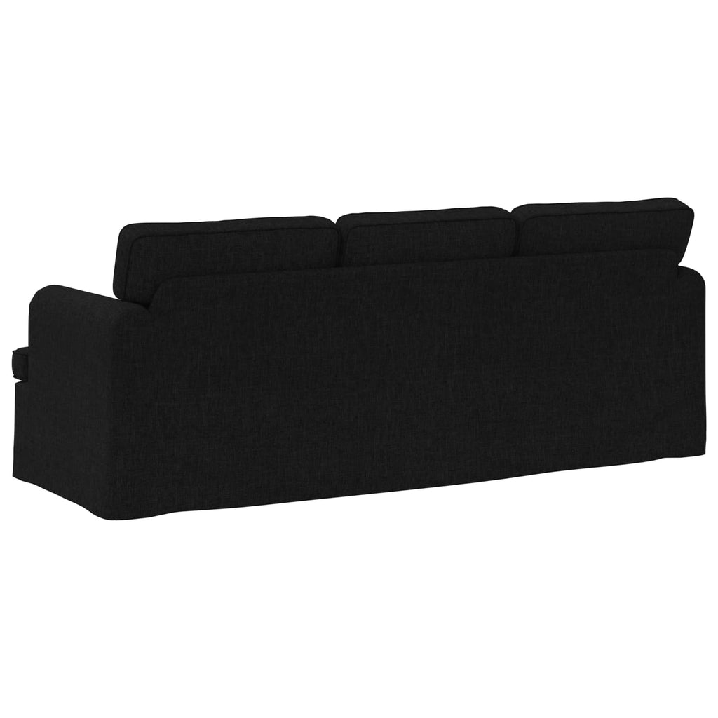 Sofa Schwarz 201 x 80 x 85 cm Stoff