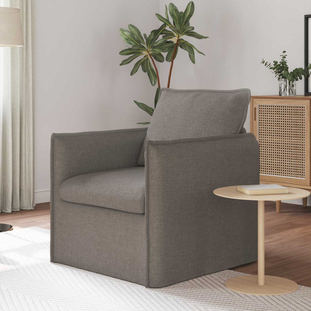 Sofa Taupe 75 x 82 x 85 cm Stoff