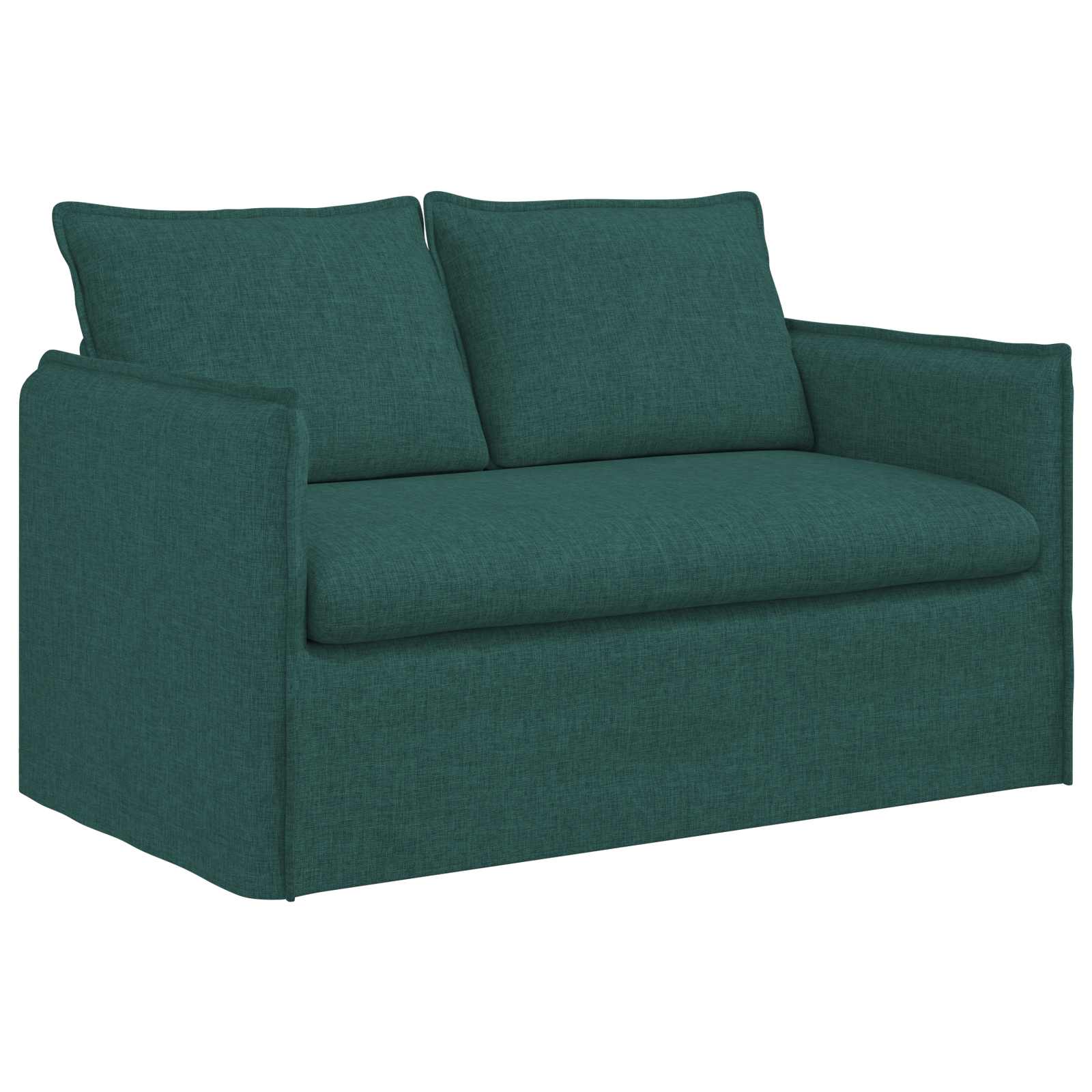 Sofa Dunkelgrün 136 x 82 x 85 cm Stoff