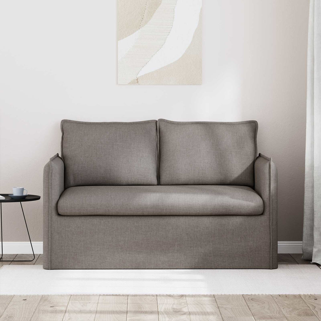 Sofa Taupe 136 x 82 x 85 cm Stoff