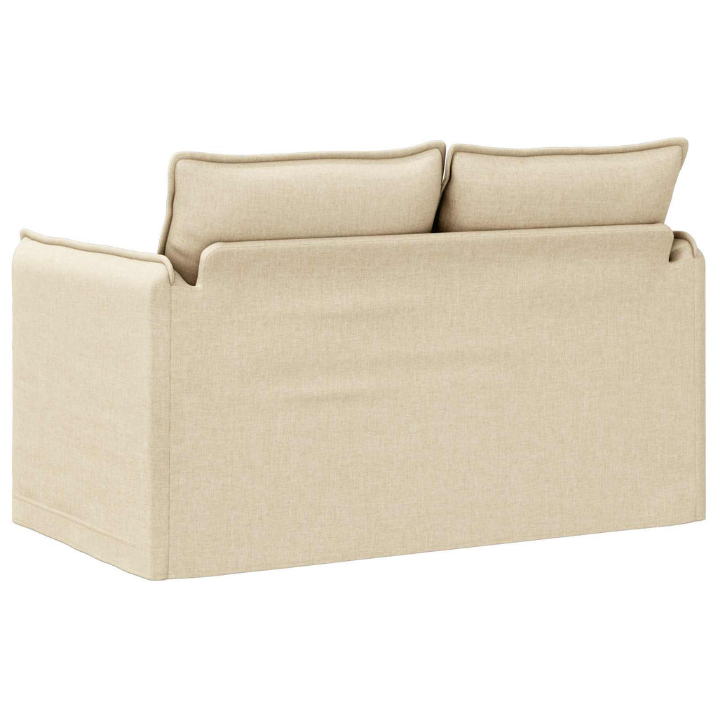 Sofa Creme 136 x 82 x 85 cm Stoff