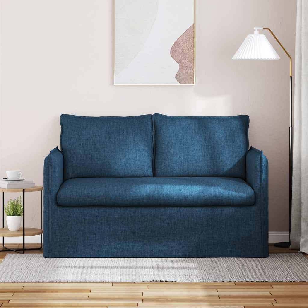 Sofa Blau 136 x 82 x 85 cm Stoff