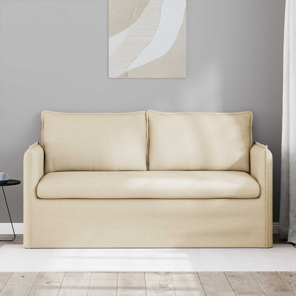 Sofa Creme 156 x 82 x 85 cm Stoff