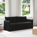 Sofa Schwarz 196 x 82 x 85 cm Stoff