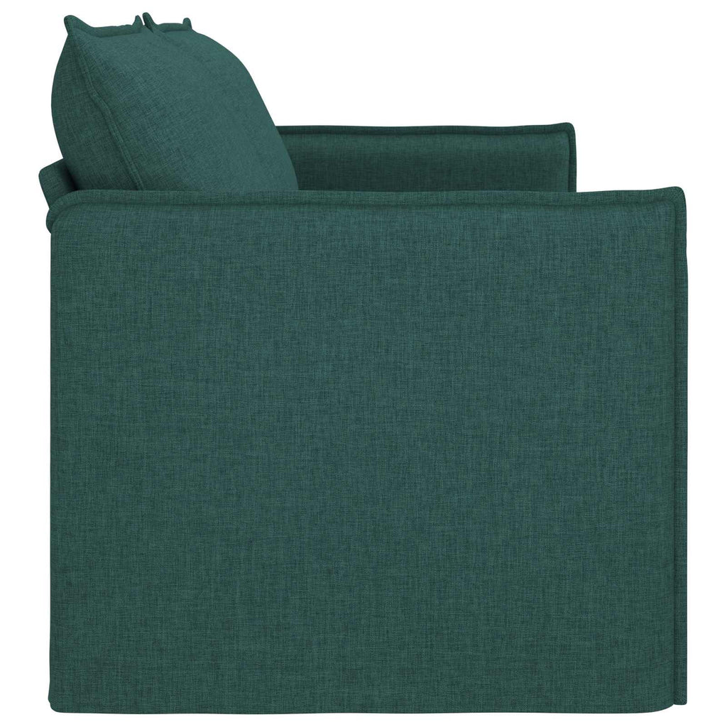 Sofa Dunkelgrün 196 x 82 x 85 cm Stoff