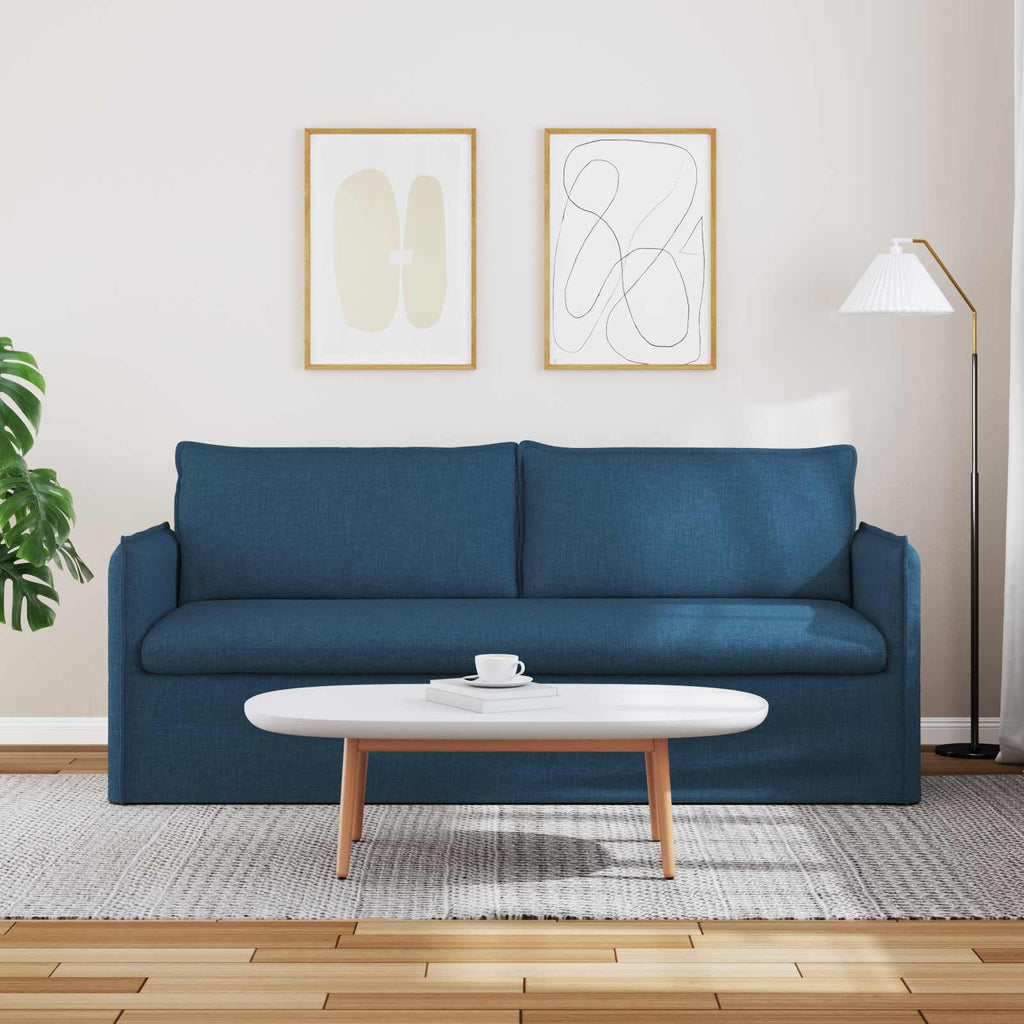Sofa Blau 196 x 82 x 85 cm Stoff