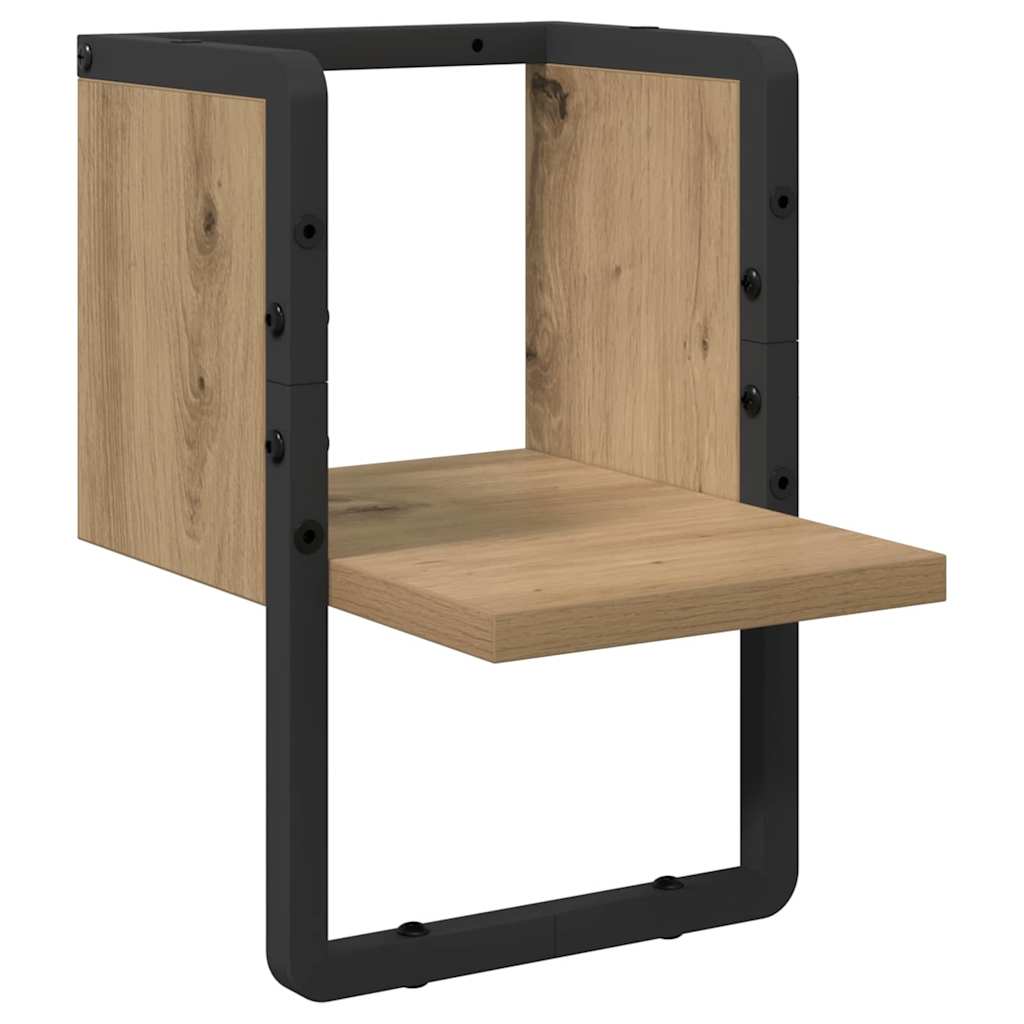 Wandregal Kunsthandwerk Eiche 20 x 25 x 30 cm Holzwerkstoff