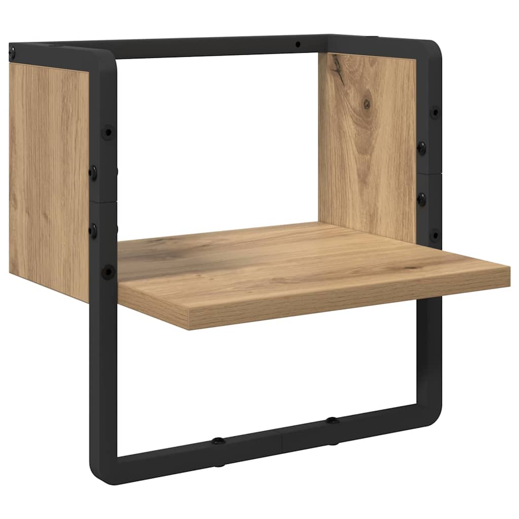 Wandregal Kunsthandwerk Eiche 30 x 25 x 30 cm Holzwerkstoff
