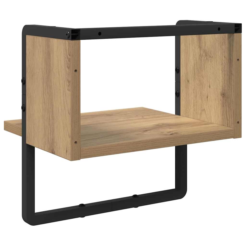 Wandregal Kunsthandwerk Eiche 30 x 25 x 30 cm Holzwerkstoff
