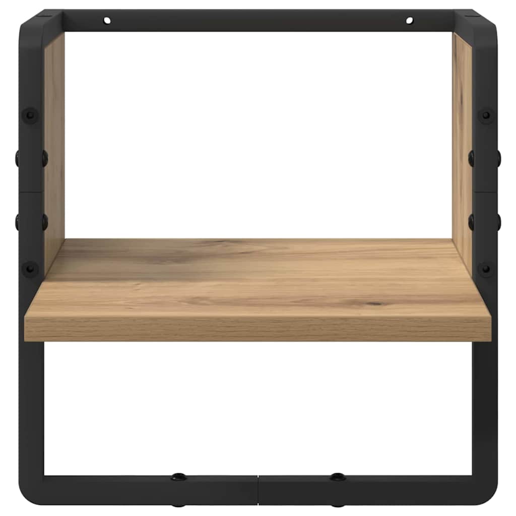 Wandregal Kunsthandwerk Eiche 30 x 25 x 30 cm Holzwerkstoff