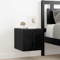TV-Wandschrank mit LED Schwarz Eichen-Optik 30,5 x 35 x 30 cm