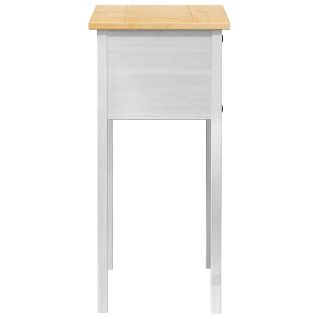 Konsolentisch Weiß 73 x 35 x 73 cm Massives Kiefernholz