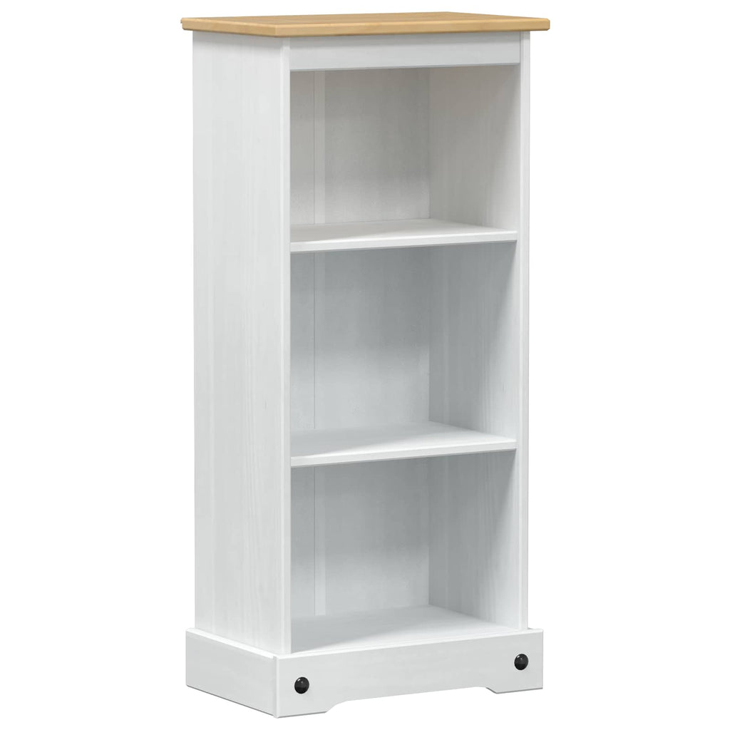 Bücherregal Weiß 46 x 29 x 100 cm Massives Kiefernholz