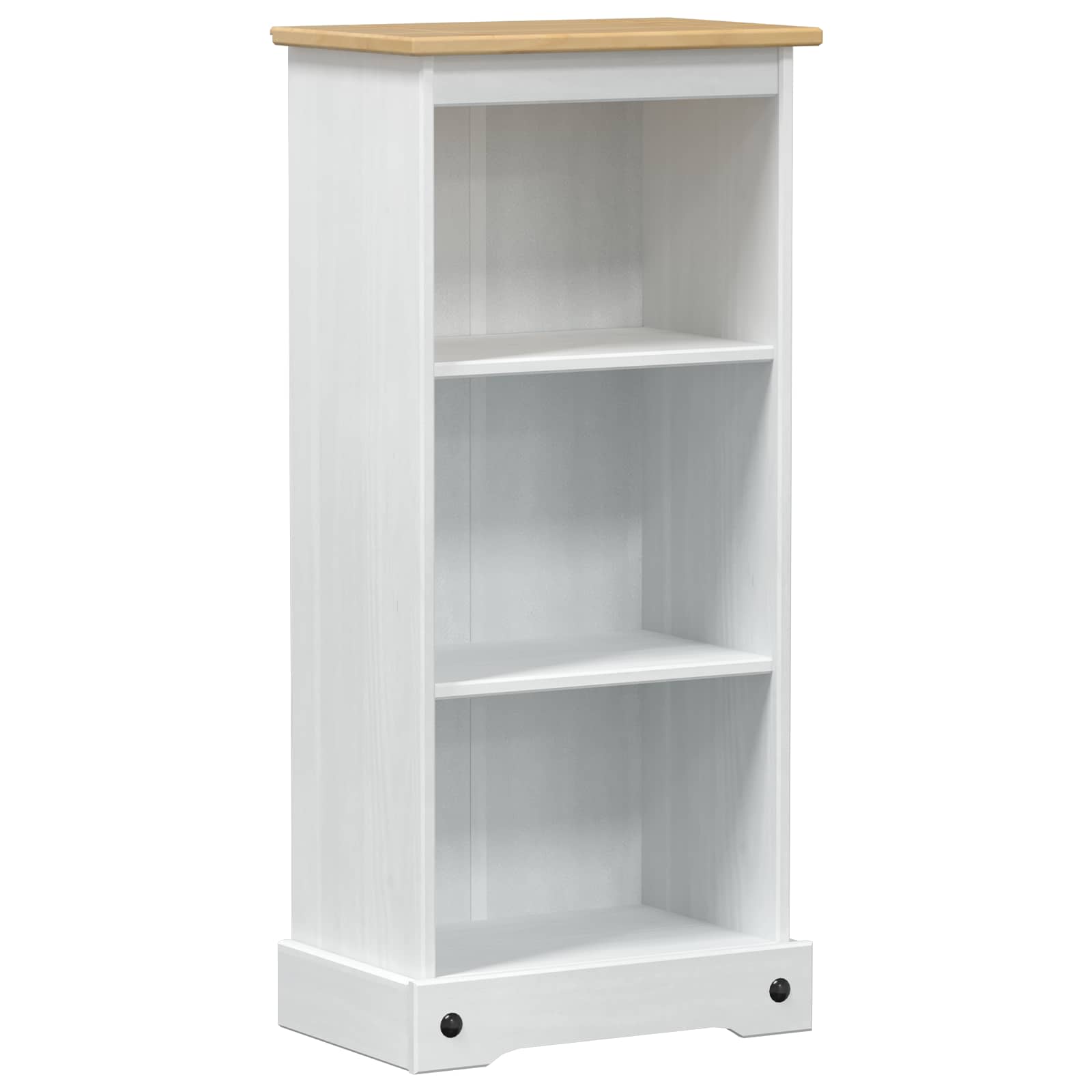 Bücherregal Weiß 46 x 29 x 100 cm Massives Kiefernholz
