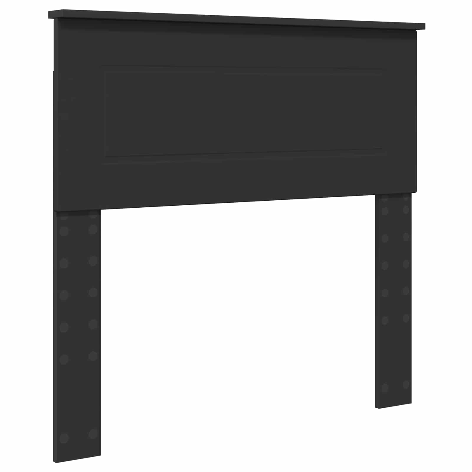 Bettrahmen mit Regal Schwarz 90 x 200 cm Holzwerkstoff