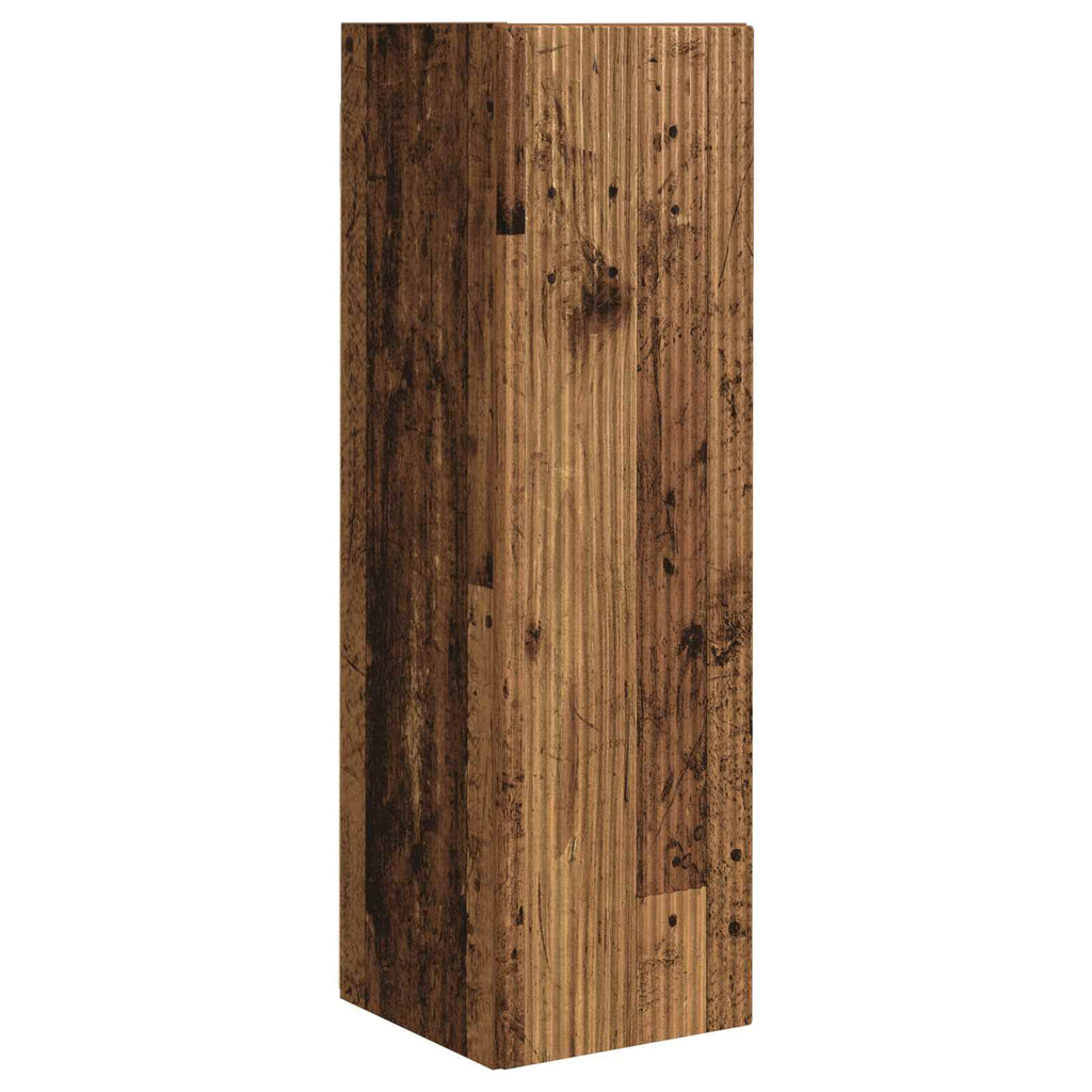 TV-Wandregal-Set 4 pcs 29,5 x 31 x 100 cm Altholz Holzwerkstoff