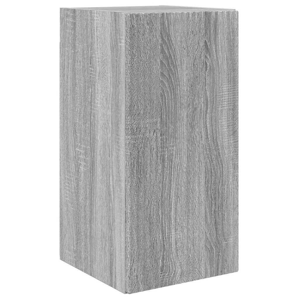 TV-Wandregal-Set Wandmontiert 4 pcs Graues Sonoma Holzwerkstoff