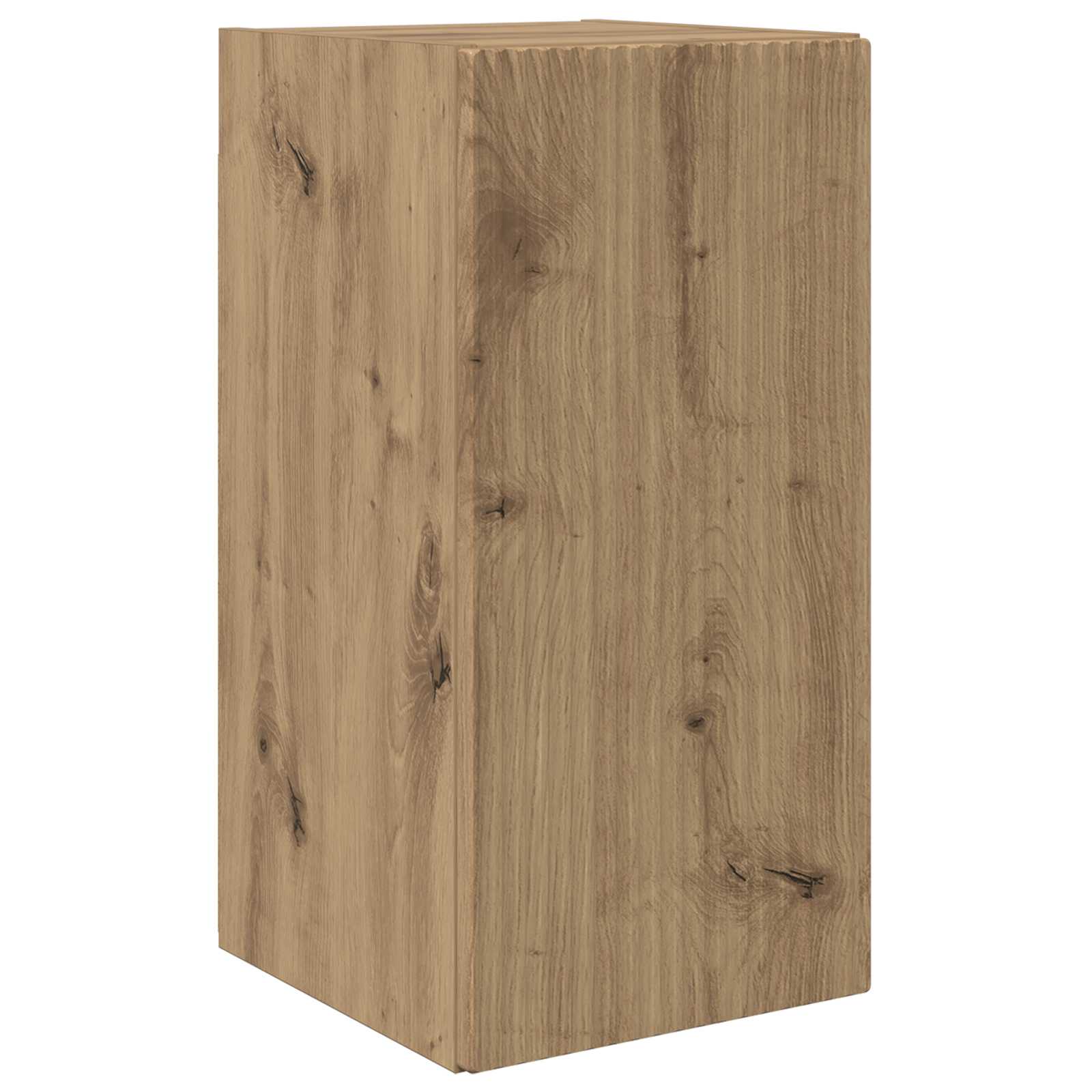TV-Wandregal-Set Wandmontiert 4 pcs Artisan-Eiche Holzwerkstoff