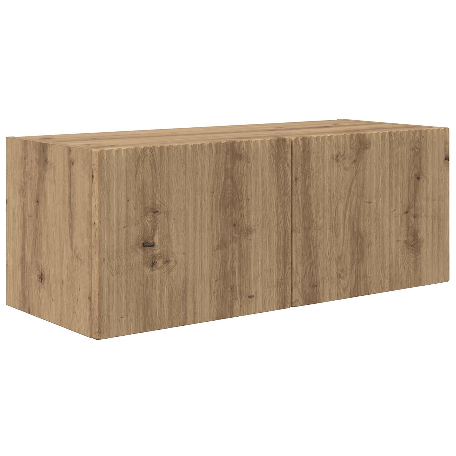 TV-Wandregal-Set Wandmontiert 4 pcs Artisan-Eiche Holzwerkstoff
