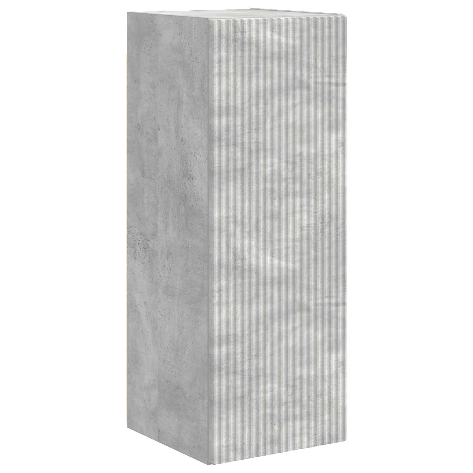 TV-Wandregal-Set Wandmontiert 6 pcs Beton Grau