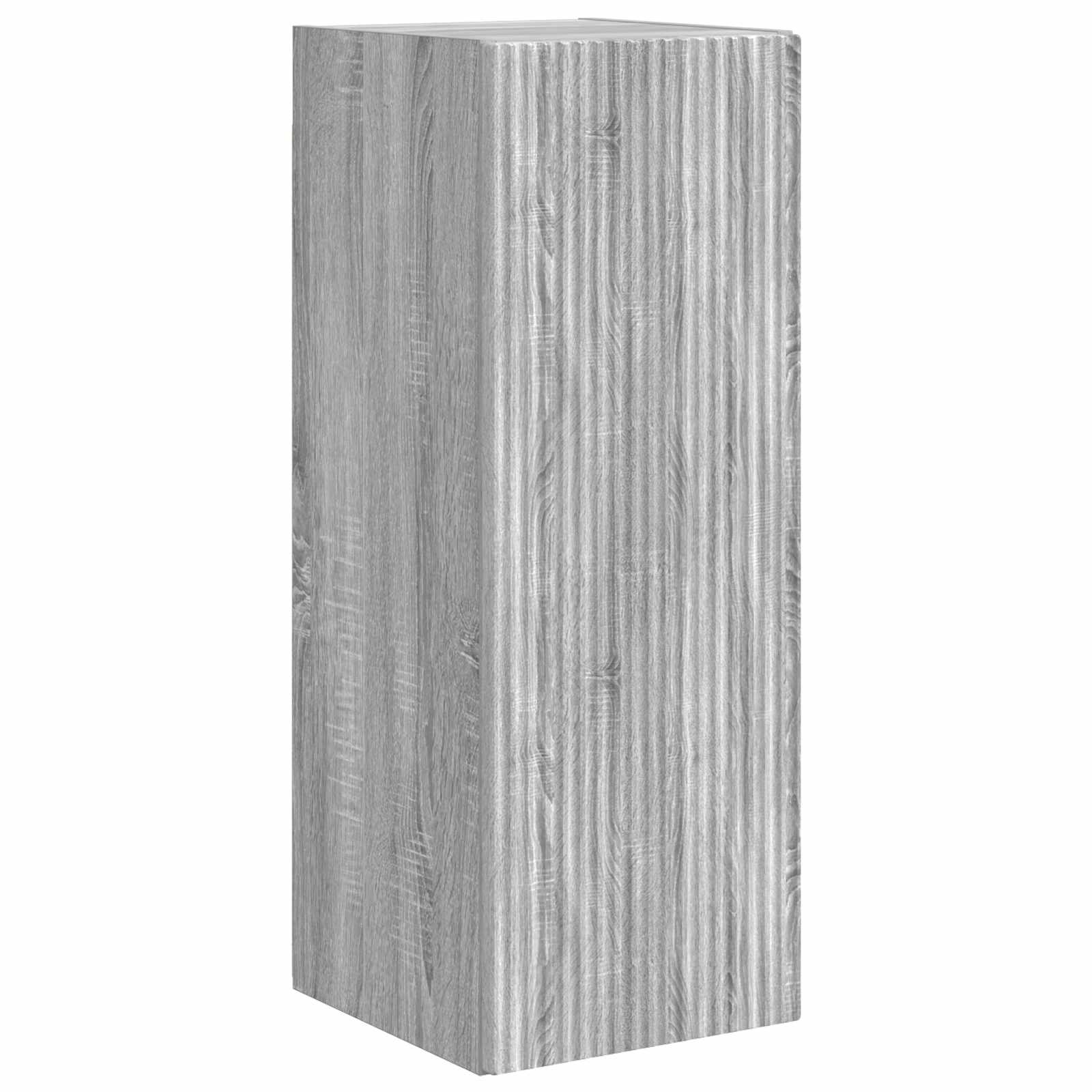 TV-Wandregal-Set Wandmontiert 6 pcs Graues Sonoma