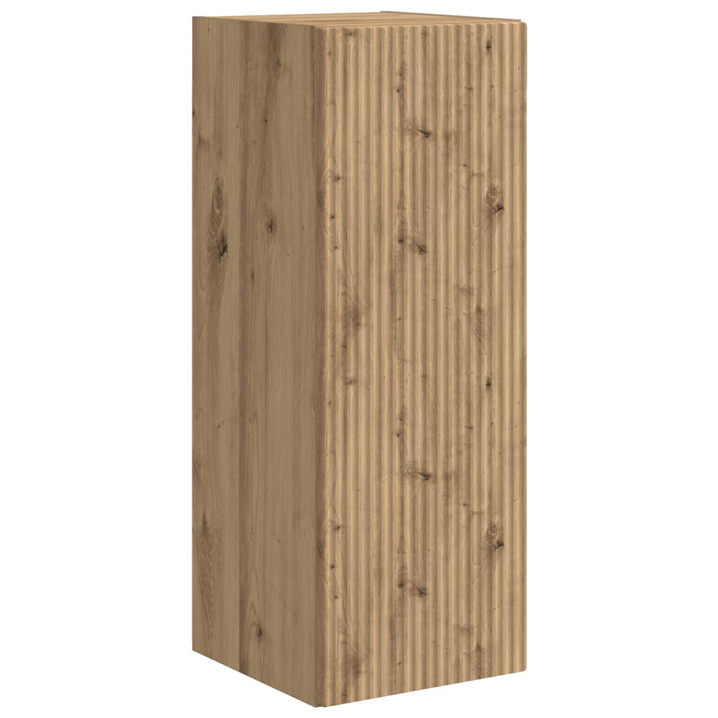 TV-Wandregal-Set Wandmontiert 6 pcs Artisan-Eiche