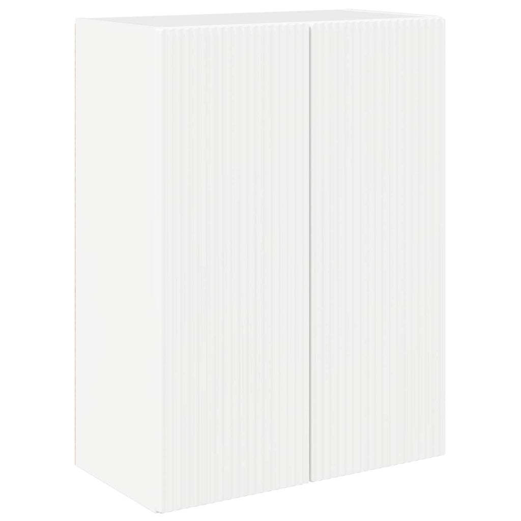 TV-Wandregal-Set Wandmontiert 6 pcs Hochglanz Weiß