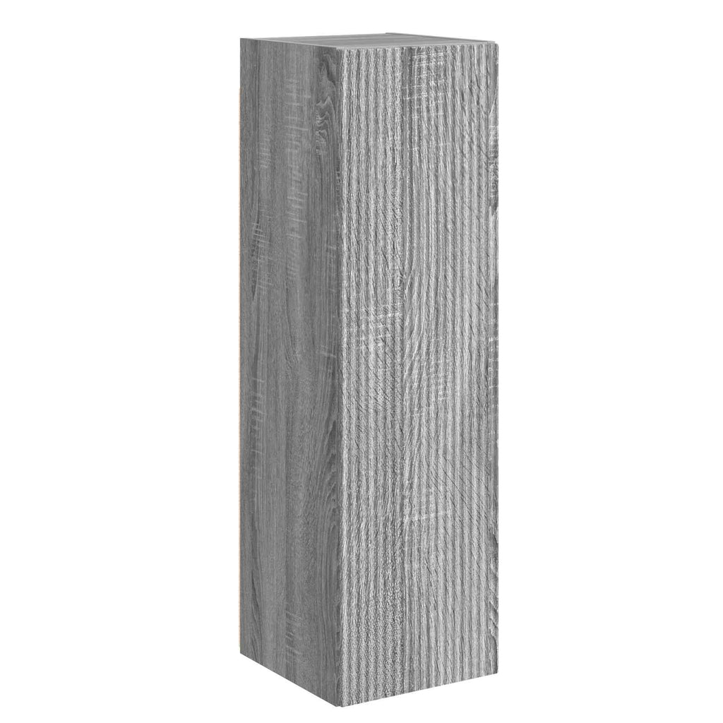 TV-Wandregal-Set Wandmontiert 6 pcs Graues Sonoma